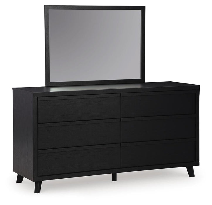 Danziar Queen Panel Headboard, Dresser, Mirror, Chest and Nightstand