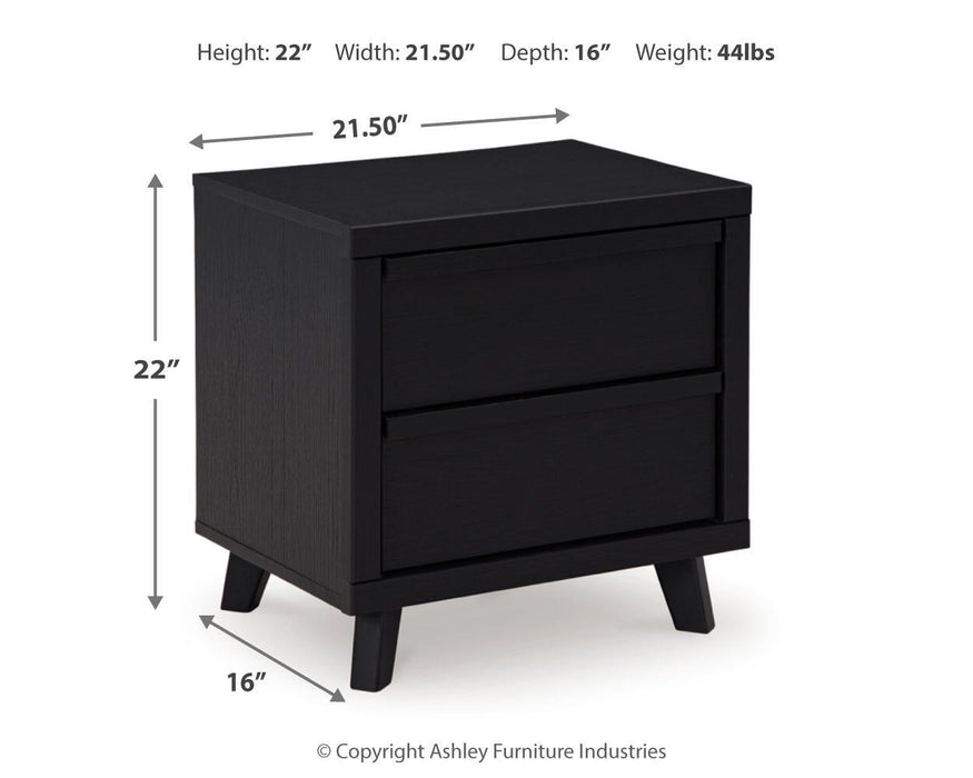 Danziar Queen Panel Headboard, Dresser, Mirror, Chest and Nightstand