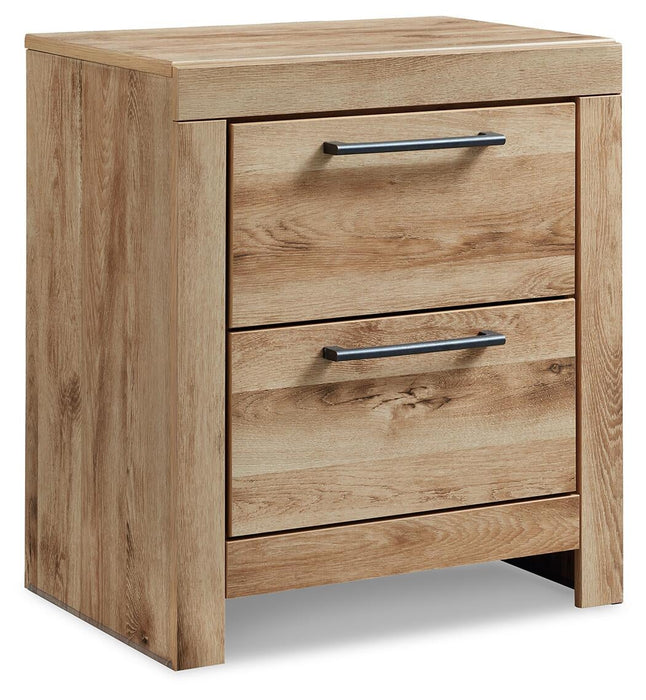 Hyanna Full Panel Bed with 1 Side Storage, Dresser, Mirror, Chest and Nightstand