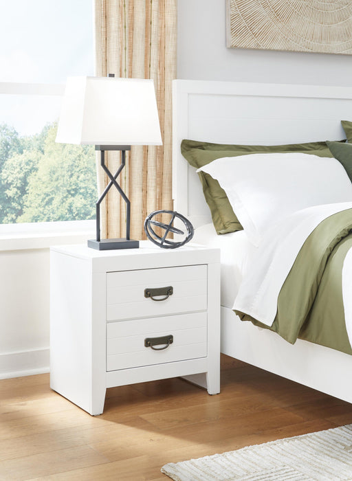 Binterglen Full Panel Bed with Mirrored Dresser and Nightstand