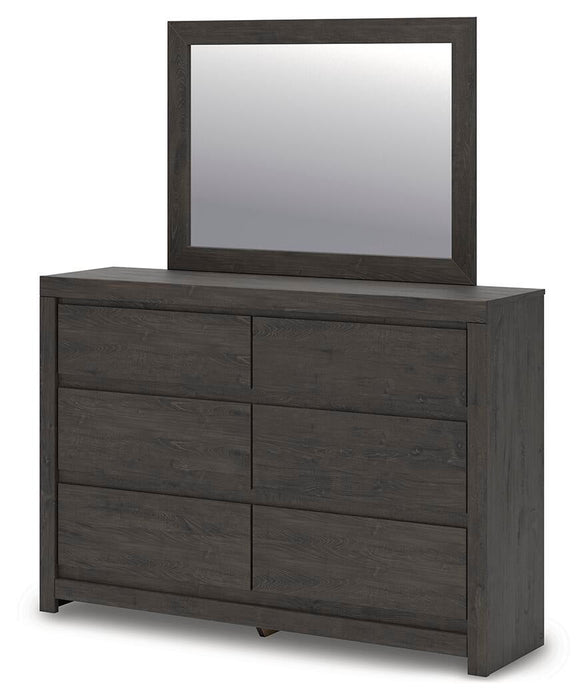 Parlayon Queen Panel Bed, Dresser, Mirror, Chest and Nightstand