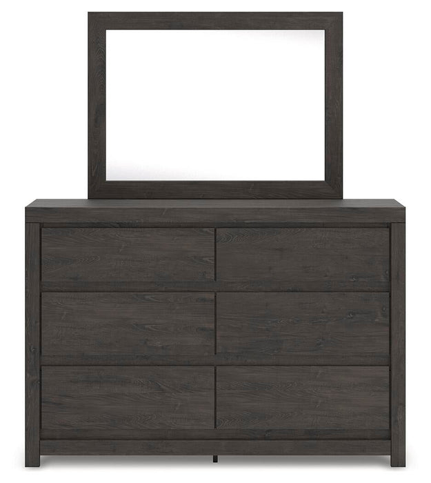 Parlayon King Panel Storage Bed, Dresser, Mirror, Chest and Nightstand