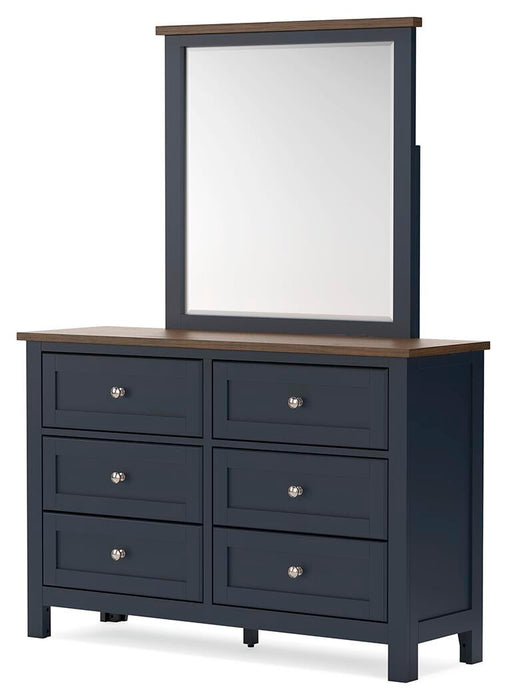 Landocken Twin Panel Headboard, Dresser, Mirror, Chest and Nightstand