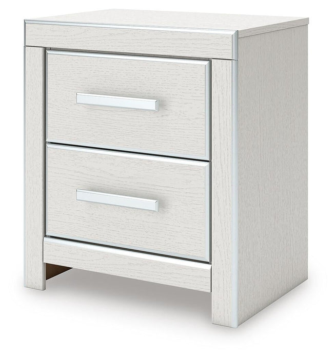 Birmonton Queen Upholstered Panel Platform Storage Bed, Dresser, Mirror, Chest and Nightstand