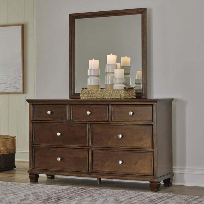 Danabrin Full Panel Storage Bed, Dresser, Mirror and Nightstand