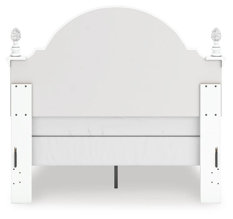 Maylilly Full Upholstered Panel Bed, Dresser, Mirror and Nightstand