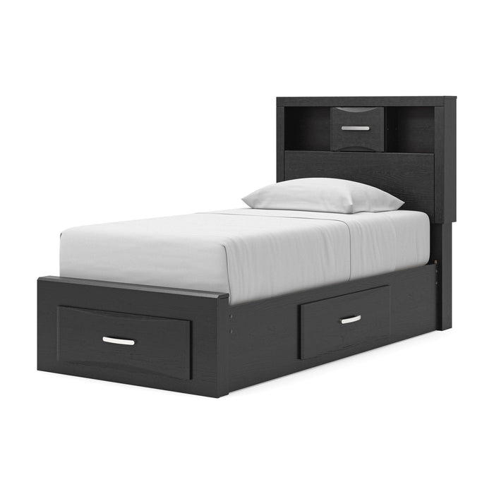 Stabotta Twin Bookcase Storage Bed