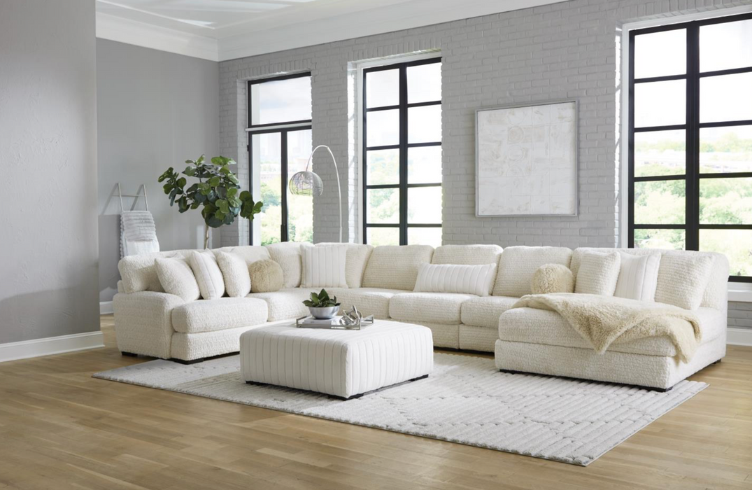Yakety Yak 3-Piece Sectional with Wide Chaise, Beige